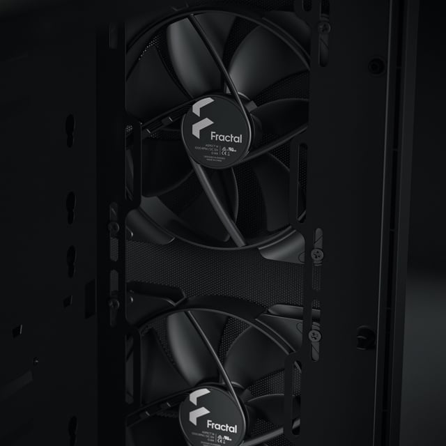 Close up view of two Aspect fans 